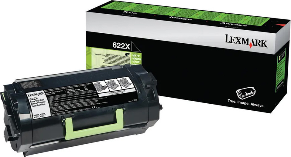 Lexmark 622X R Γνήσιο Toner Laser Εκτυπωτή Μαύρο High Yield 45000 Σελίδων (62D2X00) - Image 2