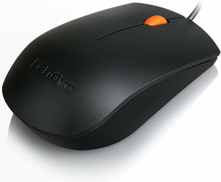 Lenovo 300 Ενσύρματο Ποντίκι Μαύρο - Image 4
