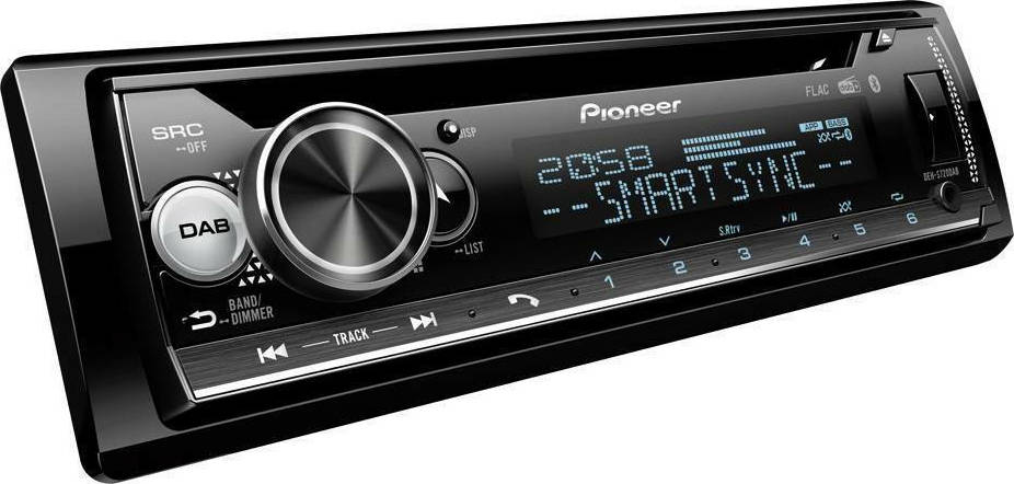 Pioneer Ηχοσύστημα Αυτοκινήτου 1DIN (Bluetooth/USB/CD) με Αποσπώμενη Πρόσοψη DEH-S720DAB - Image 2