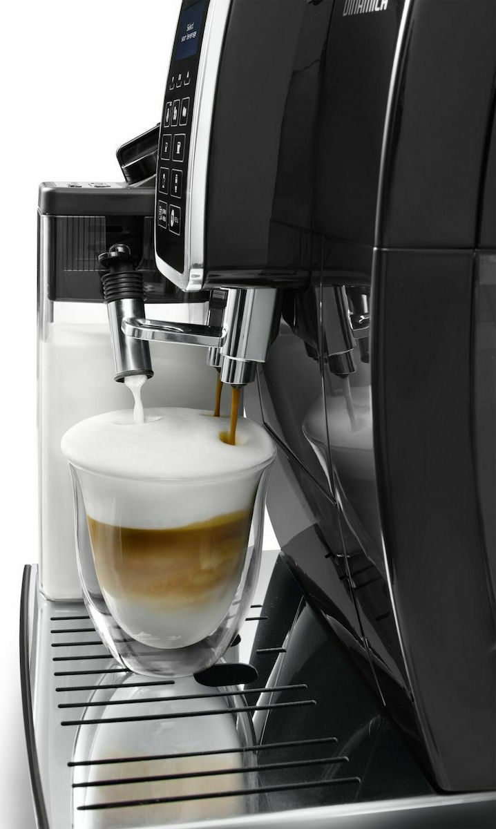 De'Longhi Dinamica Αυτόματη Μηχανή Espresso 1450W Πίεσης 15bar για Cappuccino με Μύλο Άλεσης Μαύρη - Image 7