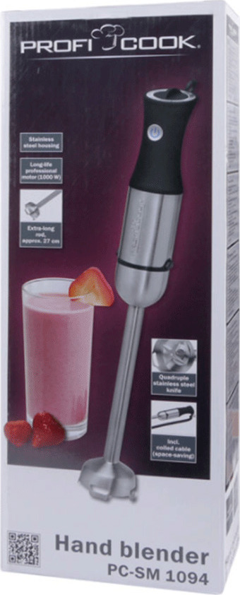 Profi Cook PC-SM 1094 Ραβδομπλέντερ με Ανοξείδωτη Ράβδο 1000W Ασημί - Image 5