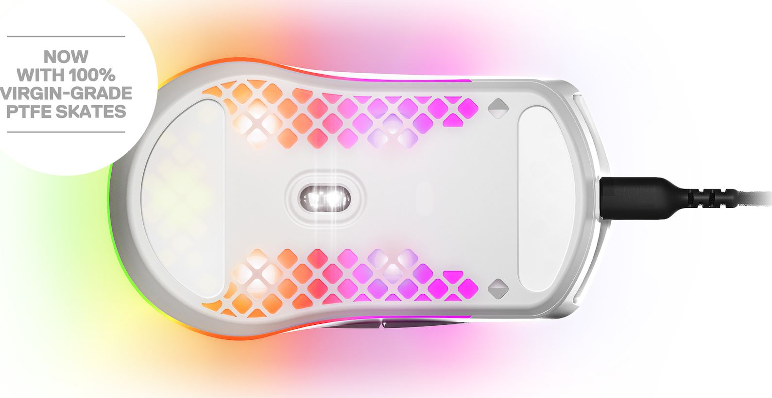 SteelSeries Aerox 3 (2022 Edition) RGB Gaming Ποντίκι Snow - Image 2