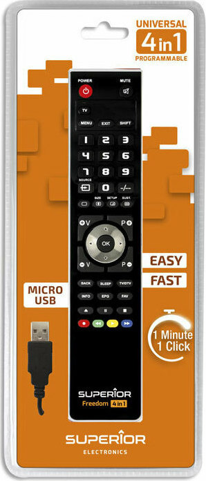 Superior Electronics Freedom Micro USB 4:1 Τηλεχειριστήριο SUPTUB003 - Image 3