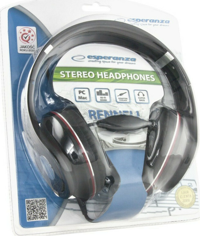 Esperanza EH141 Renell Ενσύρματα Over Ear Ακουστικά Μαύρα - Image 3