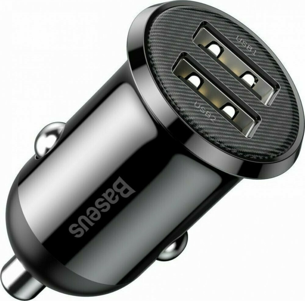Baseus Grain Pro Φορτιστής Αυτοκινήτου με Θύρες 2xUSB-A