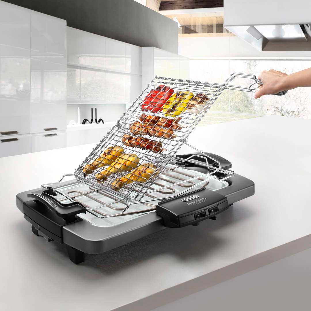 De'Longhi BQ80.X Επιτραπέζια Ηλεκτρική Ψησταριά Σχάρας 2450W Ανοξείδωτη 41x28εκ. 0126178012 - Image 4