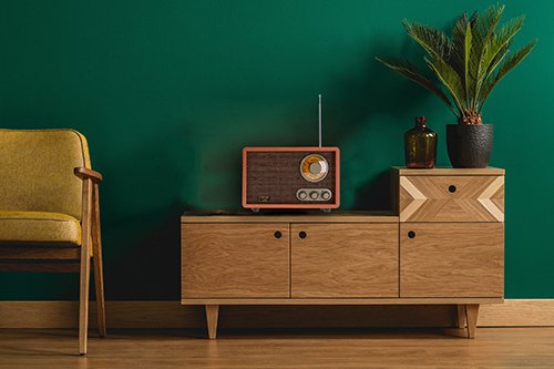 Adler AD-1171 Retro Επιτραπέζιο Ραδιόφωνο Ρεύματος με Bluetooth Καφέ - Image 4