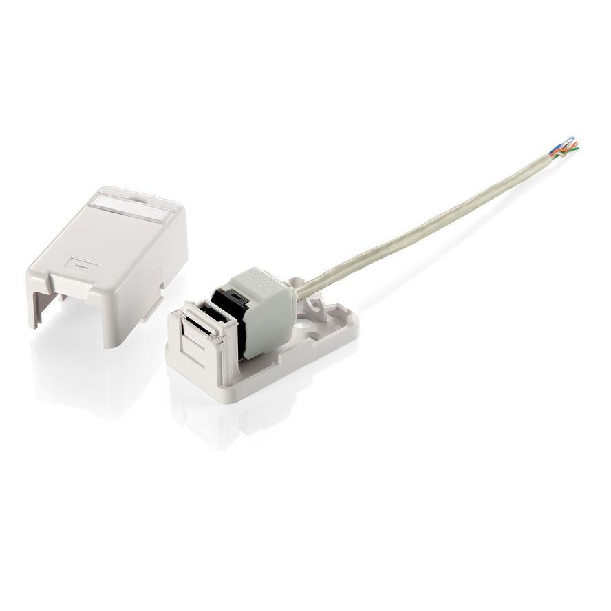 Equip Πλαίσιο 1x Keystone Jack with Cover White - Image 2