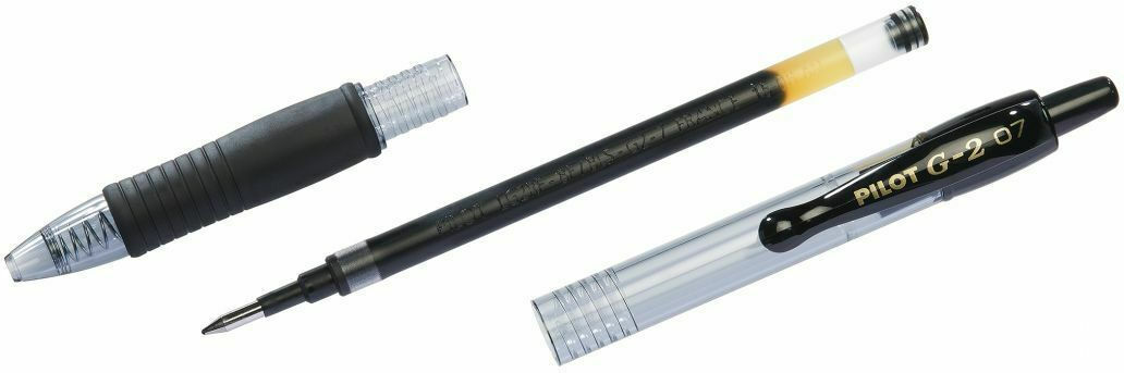 Pilot G-2 Στυλό Gel Μαύρο με Μαύρο Μελάνι BL-G2-7B - Image 5