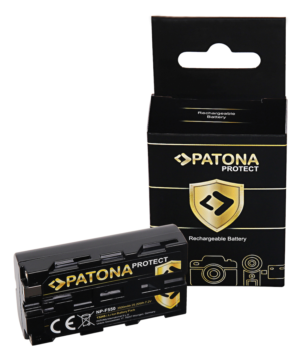 Patona Μπαταρία Βιντεοκάμερας PROTECT f. Sony NP-F550 3500mAh Συμβατή με Sony