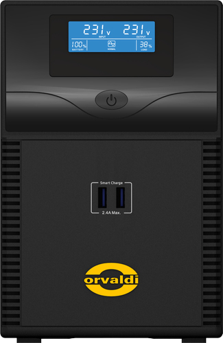 Orvaldi UPS Line-Interactive 1000VA 600W με 4 Schuko Πρίζες - Image 2