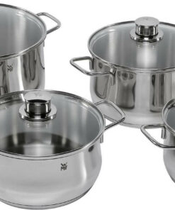 WMF Diadem Plus Σετ Κατσαρόλες από Ανοξείδωτο Ατσάλι Ασημί 07.3004.6040 4τμχ