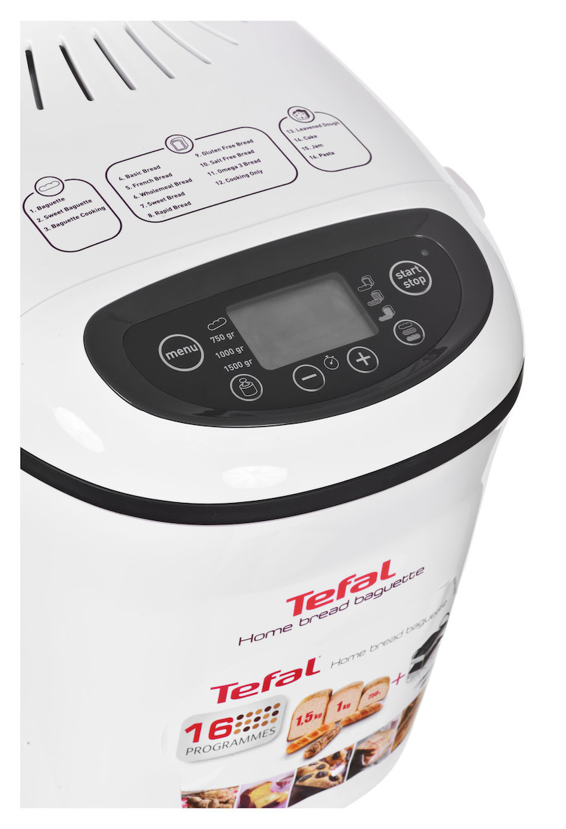 Tefal PF610138 Αρτοπαρασκευαστής 1600W Χωρητικότητας 1500gr με 16 Προγράμματα - Image 3