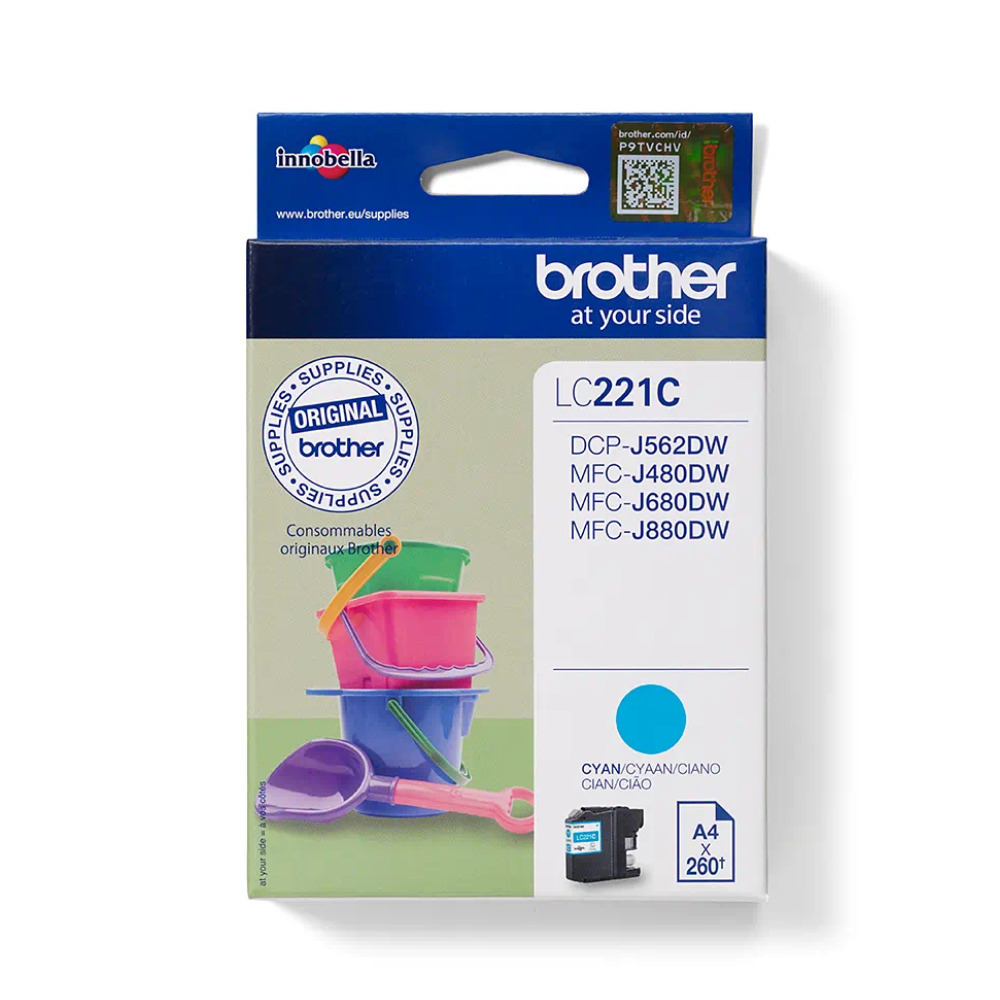 Brother LC221 Γνήσιο Μελάνι Εκτυπωτή InkJet Κυανό (LC-221C) - Image 4