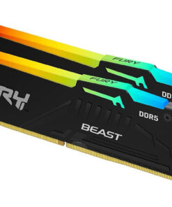 Kingston Fury Beast RGB DDR5 16GB RAM με 2x8GB Modules και Ταχύτητα 5600 για Desktop KF556C36BBEAK2-16