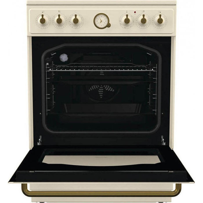Gorenje GECS6B70CLI Κουζίνα 71lt με Κεραμικές Εστίες Π60εκ. Μπεζ - Image 2