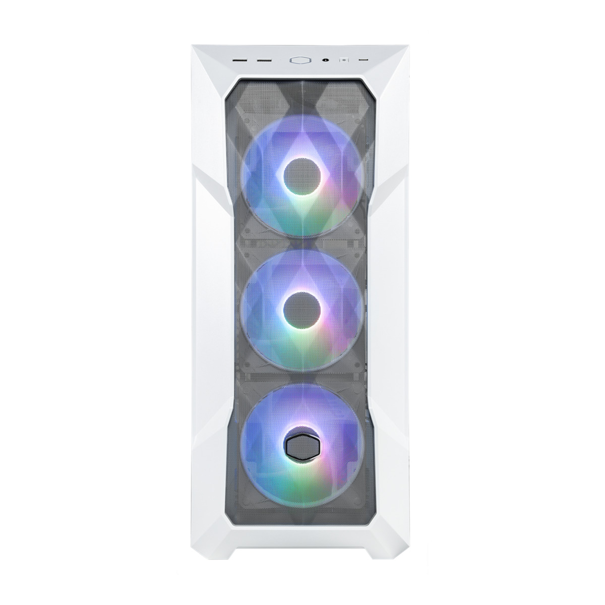 CoolerMaster Masterbox TD500 Mesh V2 Gaming Midi Tower Κουτί Υπολογιστή με Πλαϊνό Παράθυρο και RGB Φωτισμό Λευκό - Image 6