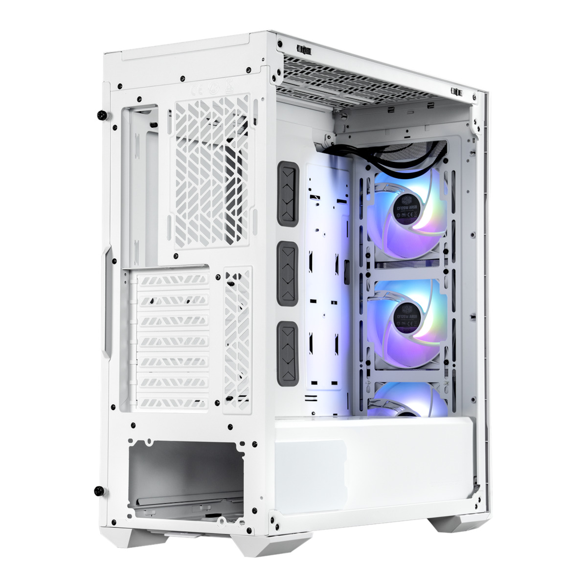 CoolerMaster Masterbox TD500 Mesh V2 Gaming Midi Tower Κουτί Υπολογιστή με Πλαϊνό Παράθυρο και RGB Φωτισμό Λευκό - Image 4