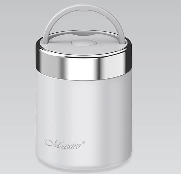 Maestro Δοχείο Φαγητού Λευκό 500ml