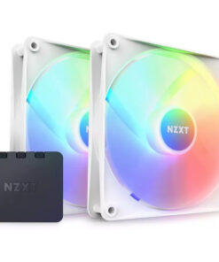 NZXT F140 RGB Core Case Fan με Σύνδεση 4-Pin PWM 2τμχ Λευκό