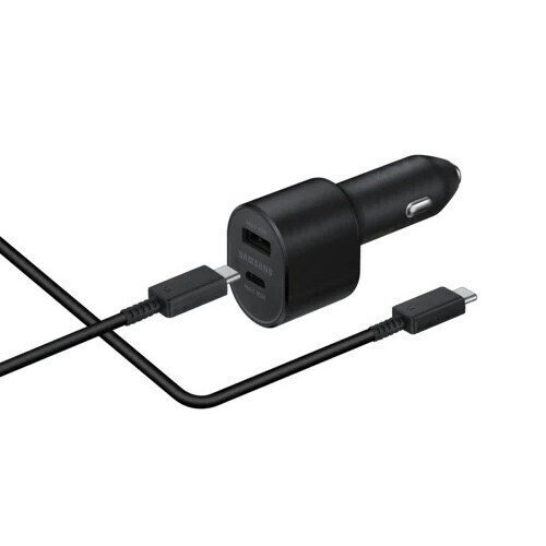 Samsung Φορτιστής Αυτοκινήτου 60W Γρήγορης Φόρτισης με Θύρες: 1xUSB 1xType-C μαζί με Καλώδιο Type-C Μαύρος EP-L5300XBEGWW