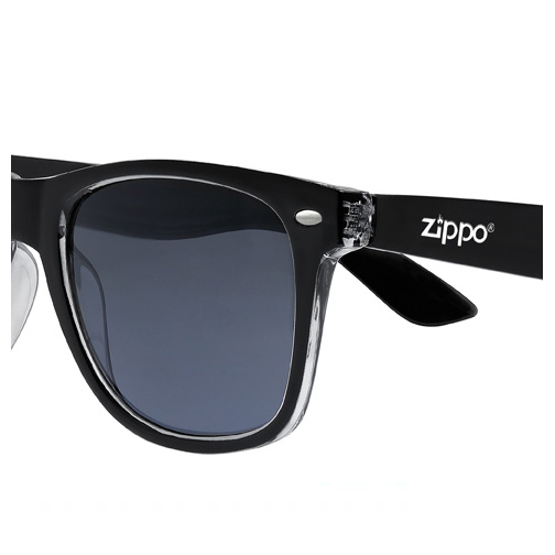 Zippo Unisex Γυαλιά Ηλίου με Μαύρο Κοκκάλινο Σκελετό και Μαύρο Φακό OB21-34 - Image 2