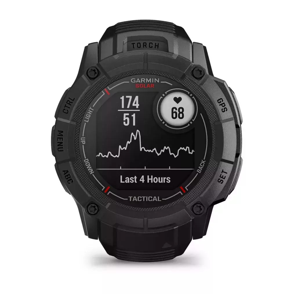 Garmin Instinct 2X Solar Tactical 50mm Αδιάβροχο Smartwatch με Παλμογράφο (Black) - Image 3