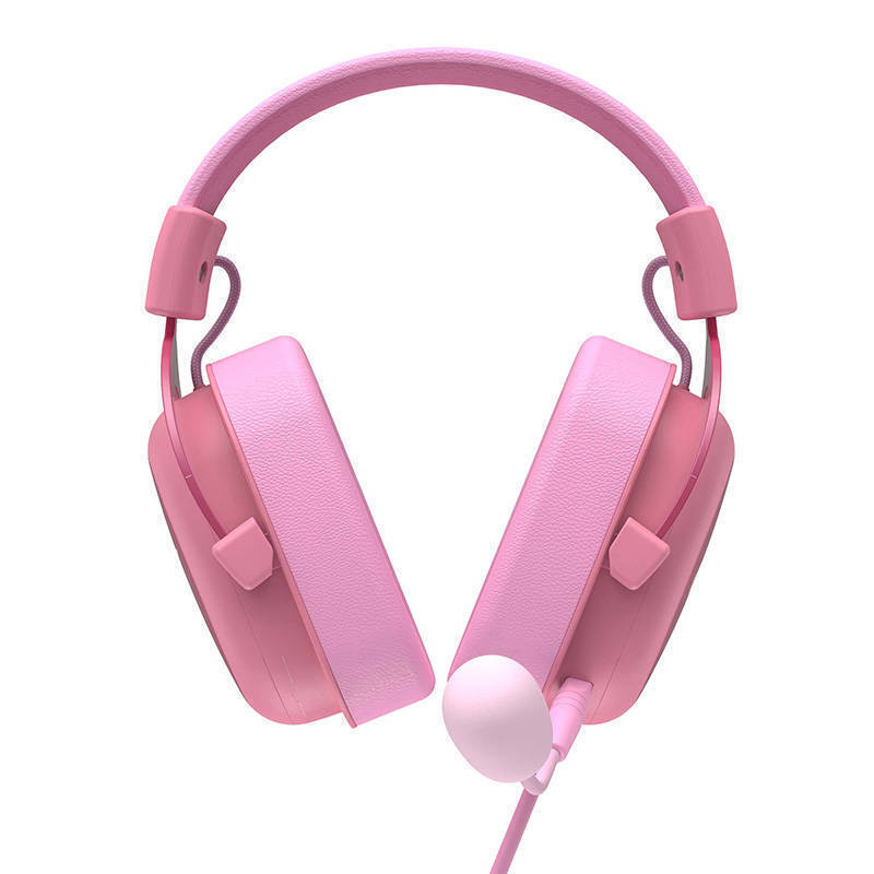 Havit H2002D Over Ear Gaming Headset με σύνδεση 3.5mm Ροζ - Image 4