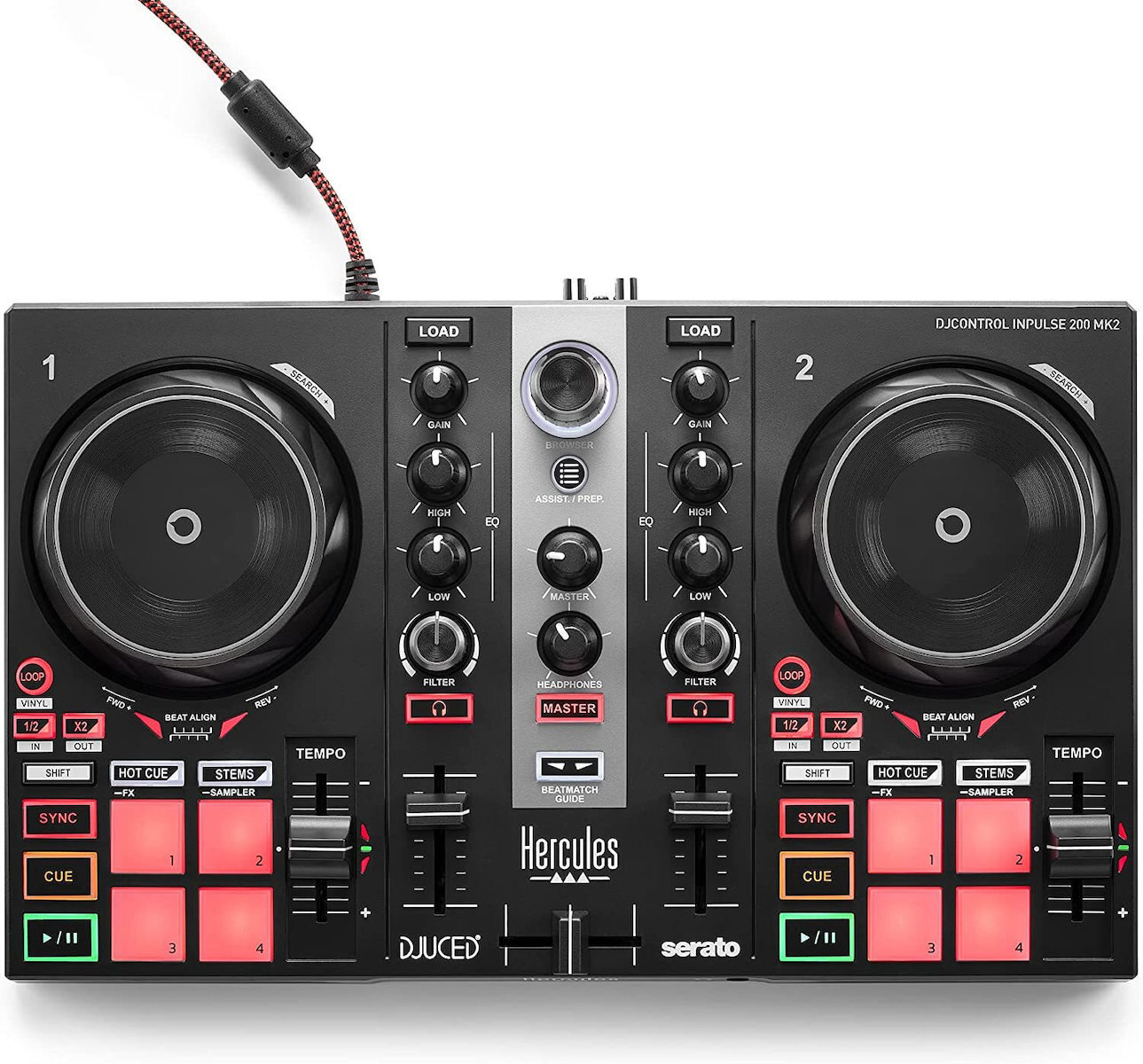 Hercules Inpulse 200 MK2 DJ Controller 2 Καναλιών - Image 2