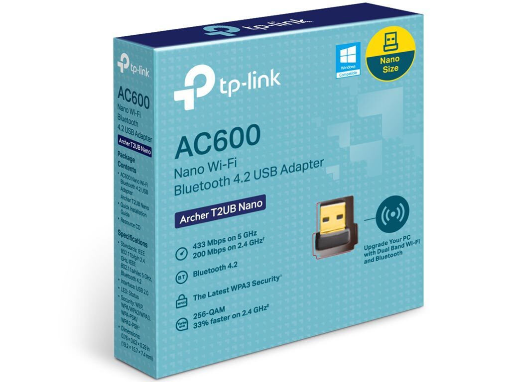 TP-LINK Archer T2UB Nano AC600 v1 Ασύρματος USB Αντάπτορας Δικτύου 600Mbps - Image 2