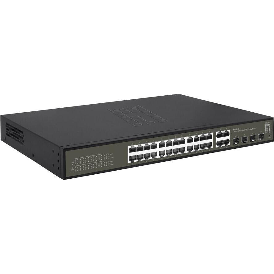 Level One GES-2128P Hilbert Managed L2 PoE+ Switch με 24 Θύρες Gigabit (1Gbps) Ethernet και 4 SFP Θύρες - Image 2