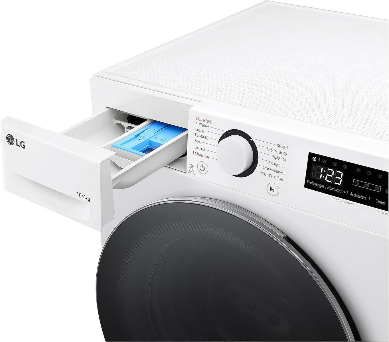 LG D4R5010TSWS Πλυντήριο-Στεγνωτήριο Ρούχων 10kg/6kg Ατμού 1400 Στροφές - Image 2