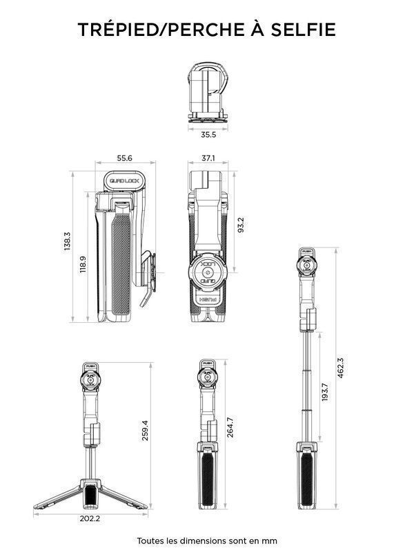Quad Lock Selfie Stick - Image 3