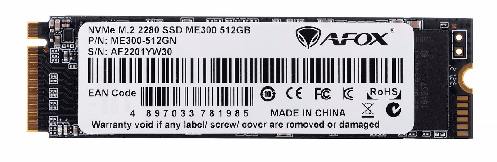 Afox ME300 SSD 512GB M.2 NVMe PCI Express 3.0 ME300-512GN - Image 7