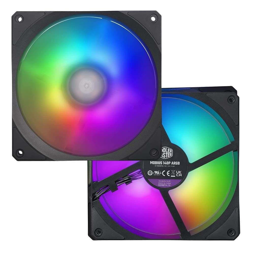 CoolerMaster MOBIUS 140P Case Fan με ARGB Φωτισμό και Σύνδεση 4-Pin PWM - Image 7