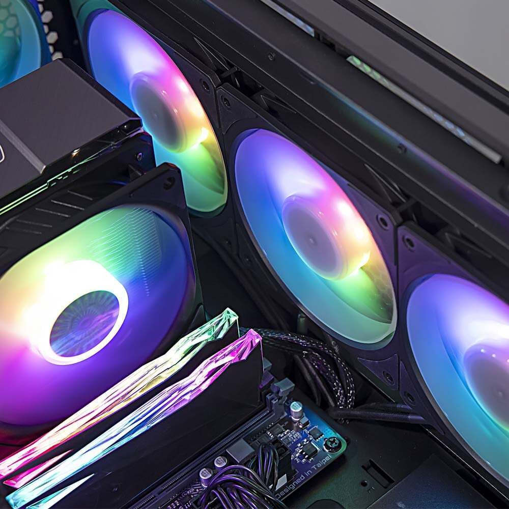 CoolerMaster MOBIUS 140P Case Fan με ARGB Φωτισμό και Σύνδεση 4-Pin PWM - Image 3