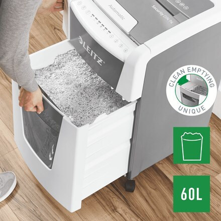 Leitz Καταστροφέας Εγγράφων Micro Cut 300 Φύλλων με Κάδο 60lt 80150000 - Image 3