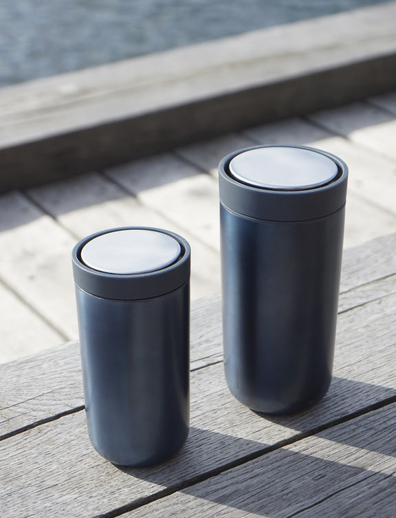 Stelton To Go Click Cup 675-18 200ml Dark Blue/Metallic - Image 4