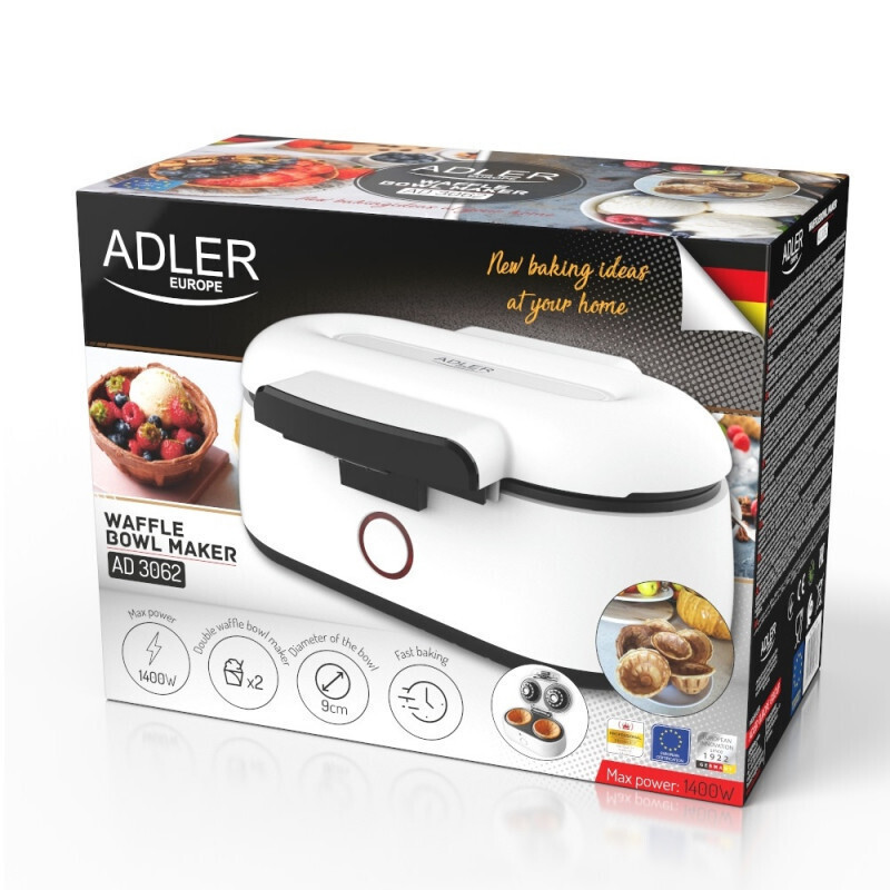 Adler AD 3062 Βαφλιέρα 2 Θέσεων σε Στρογγυλό Σχήμα 1400W - Image 7