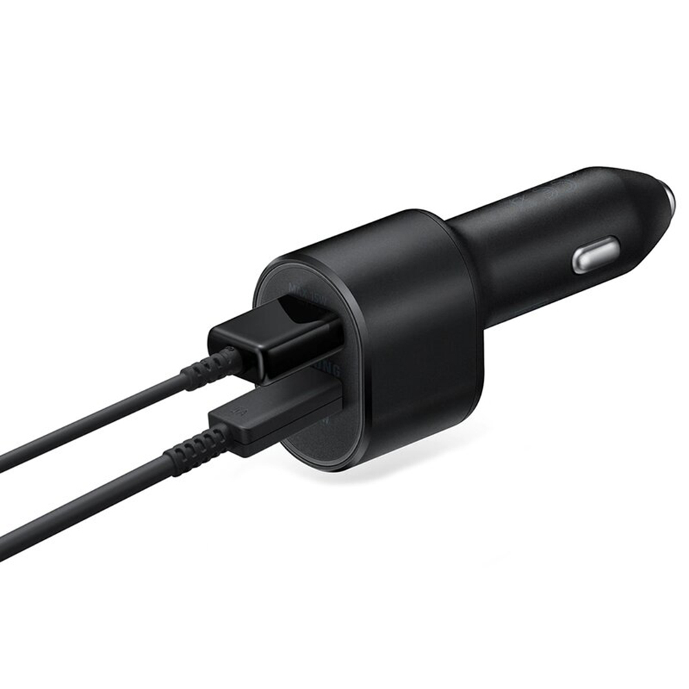 Samsung Φορτιστής Αυτοκινήτου 60W Γρήγορης Φόρτισης με Θύρες: 1xUSB 1xType-C μαζί με Καλώδιο Type-C Μαύρος EP-L5300XBEGWW - Image 2