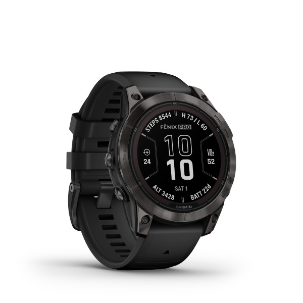 Garmin Fenix 7 Pro Sapphire Solar Titanium 47mm Αδιάβροχο Smartwatch με Παλμογράφο (Titanium Carbon Gray DLC with Black) - Image 3
