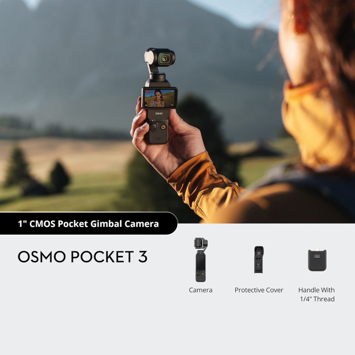 DJI Osmo Pocket 3 Action Camera 4K Ultra HD με Οθόνη Αφής 2" και Wi-Fi Μαύρη - Image 8