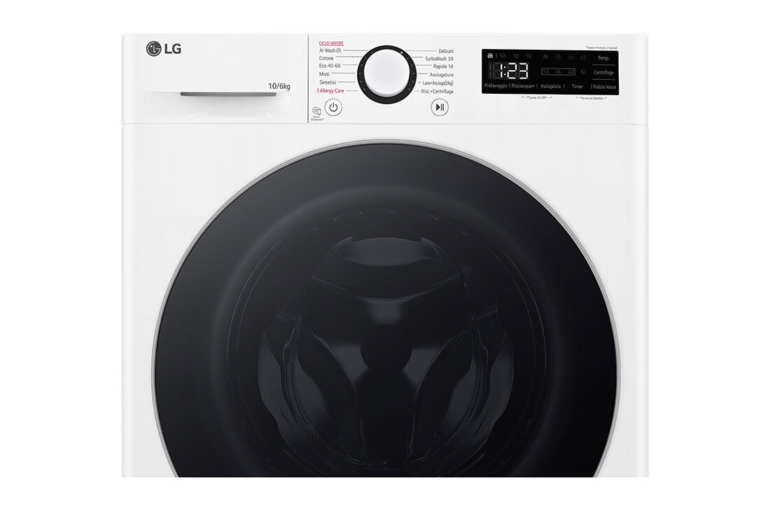 LG D4R5010TSWS Πλυντήριο-Στεγνωτήριο Ρούχων 10kg/6kg Ατμού 1400 Στροφές - Image 6