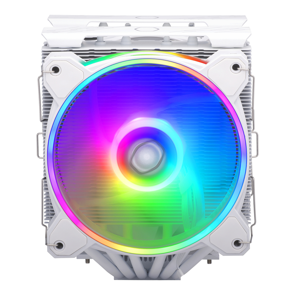 CoolerMaster Hyper 622 Halo White Ψύκτρα Επεξεργαστή Διπλού Ανεμιστήρα για Socket AM4/AM5/1200/115x/1700 με ARGB Φωτισμό Λευκή