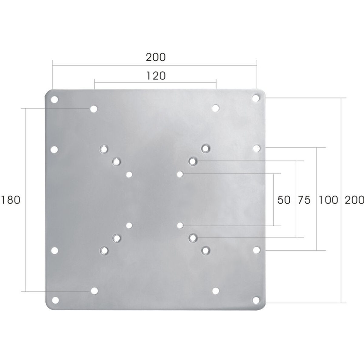 Neomounts FPMA-VESA200 Βάση Τηλεόρασης Τοίχου έως 42" και 35kg Ασημί - Image 2
