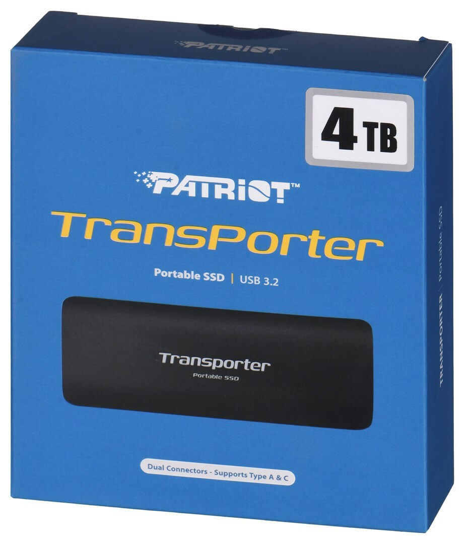 Patriot Transporter USB 3.2 / USB-C Εξωτερικός SSD 4TB 2.5" Μαύρο - Image 5