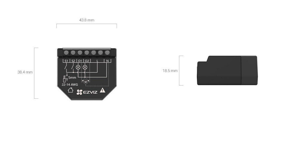 Ezviz Smart Ενδιάμεσος Διακόπτης Wi-Fi - Image 2