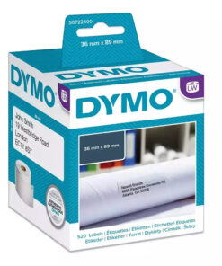 Dymo Αυτοκόλλητες Ετικέτες σε Ρολό για Εκτυπωτή Ετικετών 89x36mm 2τμχ