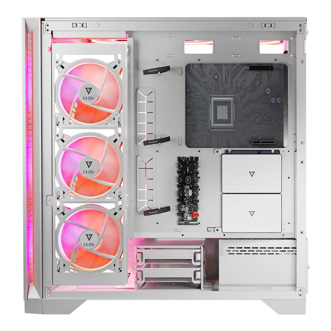 Modecom Volcano Expanse T Apex ARGB Gaming Midi Tower Κουτί Υπολογιστή με Πλαϊνό Παράθυρο Λευκό - Image 5