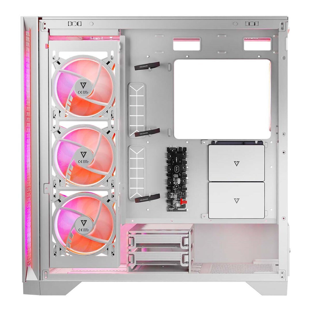 Modecom Volcano Expanse T Apex ARGB Gaming Midi Tower Κουτί Υπολογιστή με Πλαϊνό Παράθυρο Λευκό - Image 10